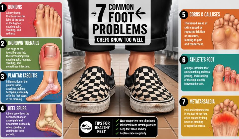 7 Common Foot Problems for Chefs