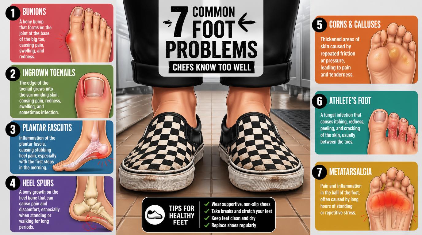 Fput Problem 7 Common Foot Problems for Chefs and How to Treat Them