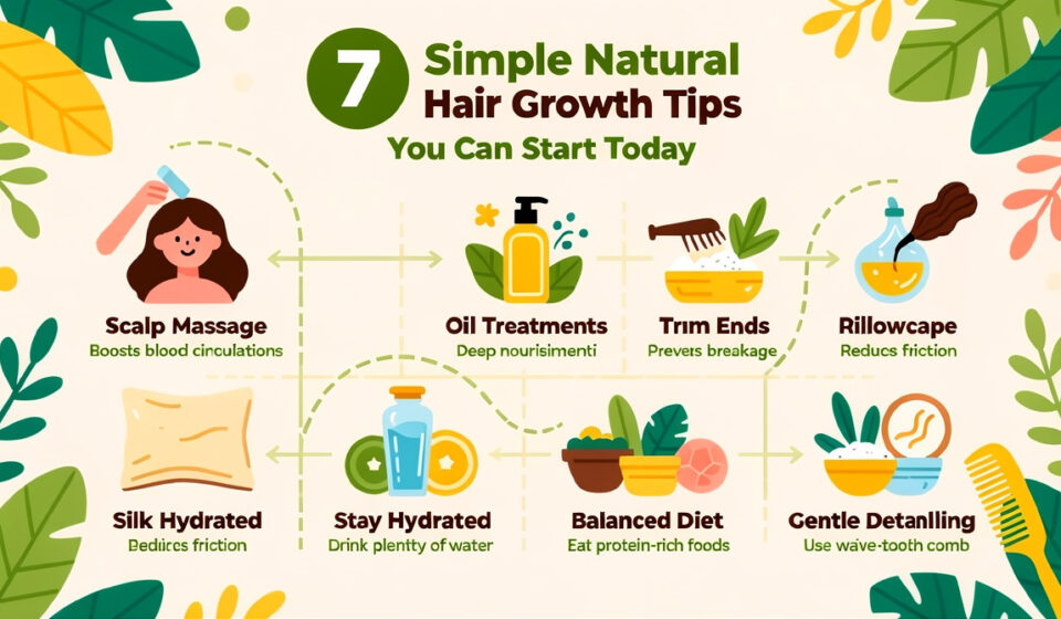 7 Simple Natural Hair Growth Tips You Can Start Today