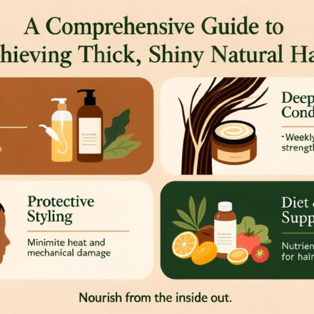 A Comprehensive Guide to Achieving Thick, Shiny Natural Hair