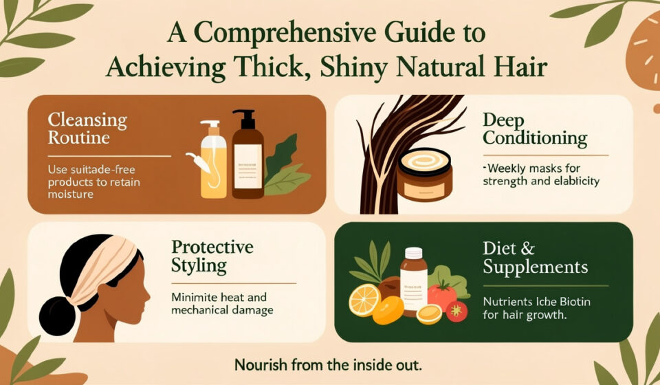 Natural Thick Hair Remedies for Fuller, Stronger & Shinier Hair A Comprehensive Guide to Achieving Thick, Shiny Natural Hair