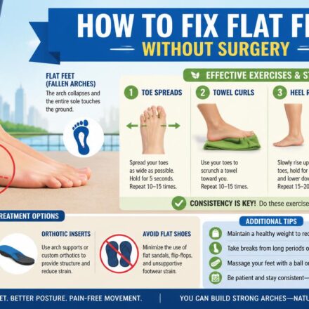 How to fix flat feet without surgery