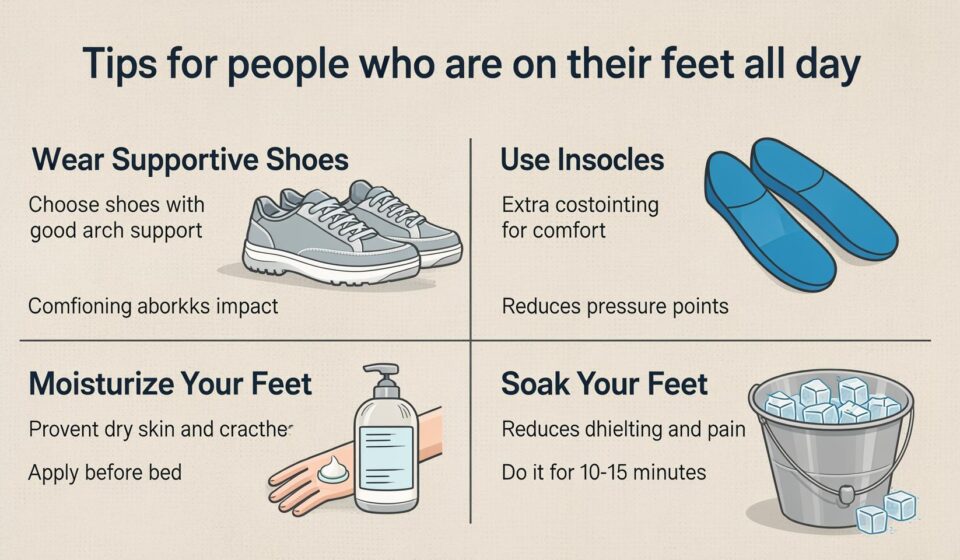 Tips for people who are on their feet all day